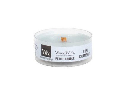 WoodWick Svíčka Petite Soft Chambray, 31 g