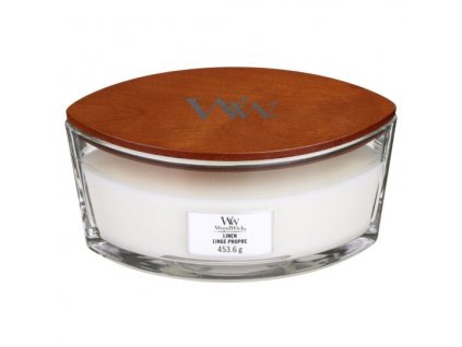 WoodWick Svíčka loď Linen, 453 g