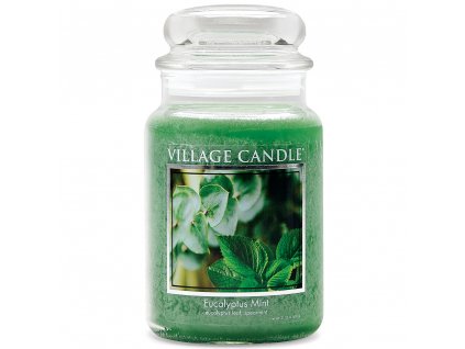 Village Candle Vonná svíčka Eukalyptus a Máta - Eucalyptus Mint, 602 g