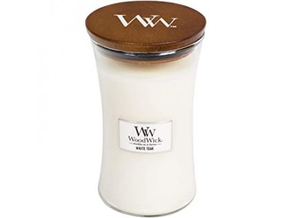 WoodWick Svíčka White Teak váza velká, 609,5 g