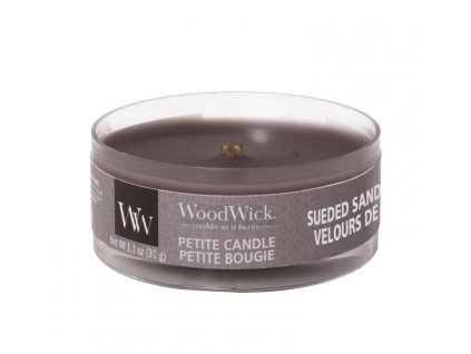 WoodWick Svíčka Petite Sueded Sandalwood, 31 g