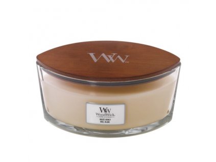 WoodWick Svíčka loď White Honey, 453 g