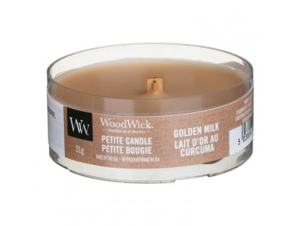 WoodWick Svíčka Petite Golden Milk, 31 g