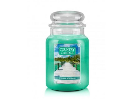 Country Candle Vonná Svíčka Citrus & Seagrass, 652 g