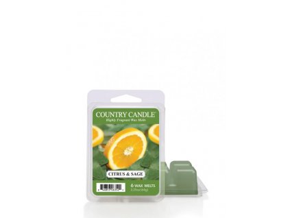 Country Candle Citrus & Sage Vonný Vosk, 64 g