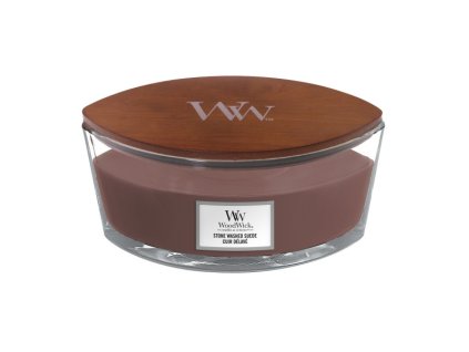 WoodWick Svíčka loď Stone Washed Suede, 453 g