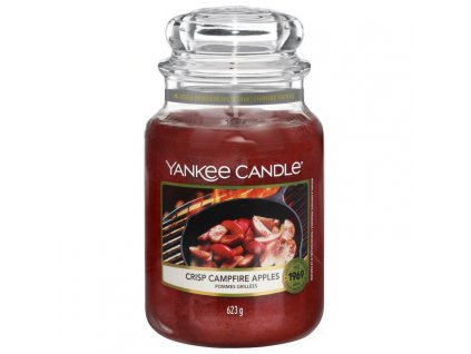 Yankee Candle Vonná Svíčka Crisp Campfire Apples classic velký, 623 g