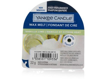 Yankee Candle - Vanilla Lime Vosk do aromalampy, 22 g