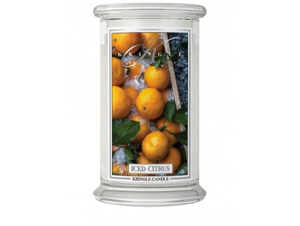 Kringle Candle svíčka Iced Citrus (sójový vosk), 623g