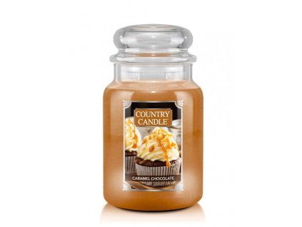 Country Candle Vonná Svíčka Caramel Chocolate, 652 g