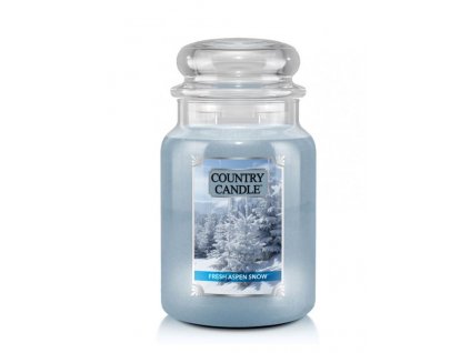 Country Candle Vonná Svíčka Fresh Aspen Snow, 652 g