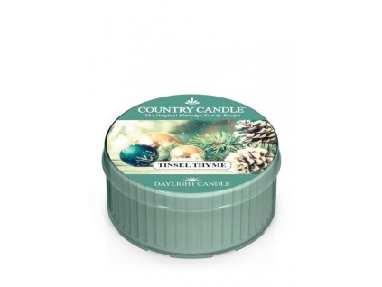 Country Candle Vonná Svíčka Tinsel Thyme, 35 g