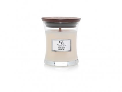 Woodwick svíčka malá White Honey, 85 g