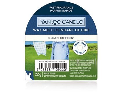 Yankee Candle - Clean Cotton Vosk do aromalampy, 22 g