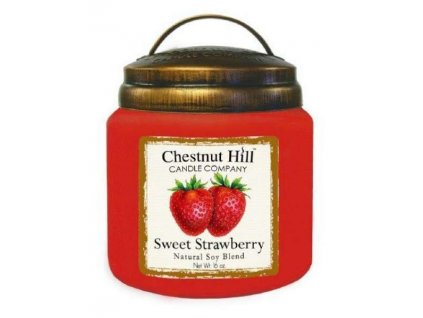 chestnut hill candle sweet strawberry 454g