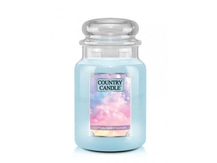 Country Candle Vonná Svíčka Cotton Candy Clouds, 652 g SLEVA