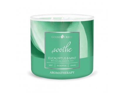 eucalyptus mint soothe 3 docht kerze 411g