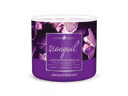 lavender vanilla tranquil 3 docht kerze 411g