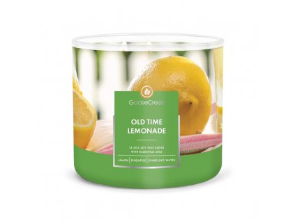 old time lemonade 3 docht kerze 411g