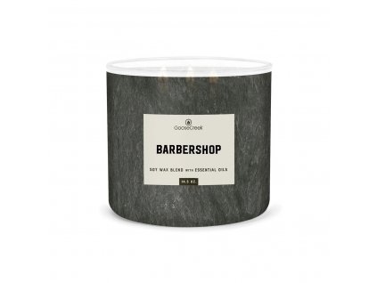 barber shop mens collection 3 docht kerze 411g