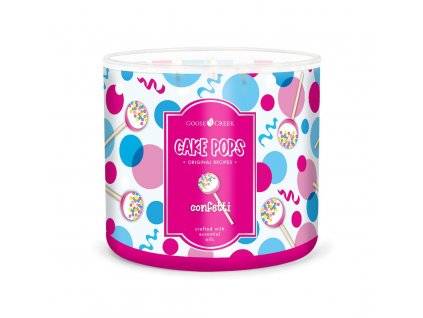 confetti cake pop 3 docht kerze 411g