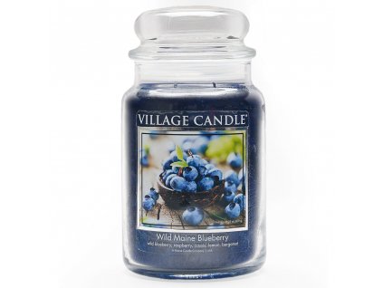 Village Candle Vonná svíčka Wild Maine Blueberry - Divoká borůvka, 602 g