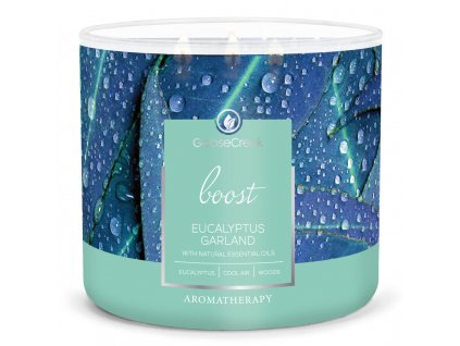 eucalyptus garland boost 3 docht kerze 411g