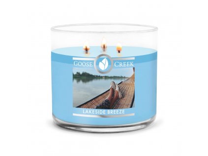 lakeside breeze 3 docht kerze 411g