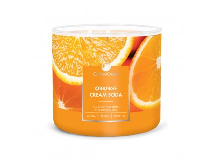 orange cream soda 3 docht kerze 411g