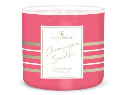 champagne sparkle large 3 wick candle goose creek candle
