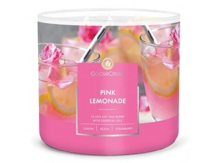 pink lemonade 3 docht kerze 411g
