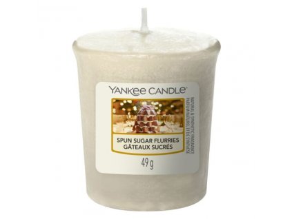 yankee candle 1721047e spun sugar flurries sampler votive candle