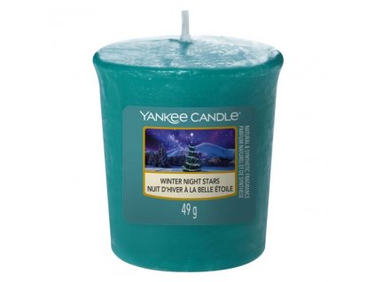 yankee candle 1721048e winter night stars sampler votive candle