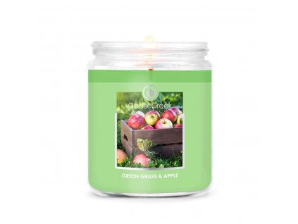 green grass apple 1 docht kerze 198g
