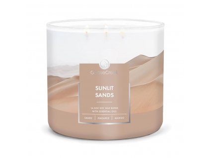 sunlit sands 3 docht kerze 411g