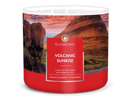volcanic sunrise large 3 wick candle goose creek candle