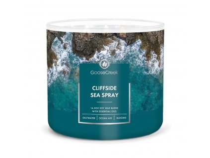 cliffside sea spray 3 docht kerze 411g