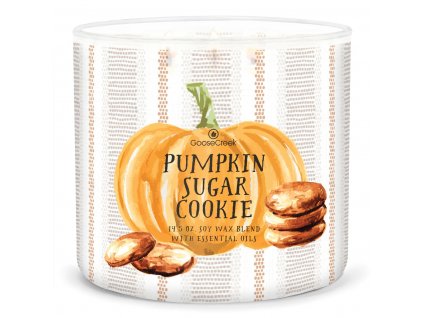 pumpkin sugar cookie 3 docht kerze 411g