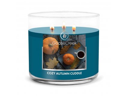 cozy autumn cuddle 3 docht kerze 411g