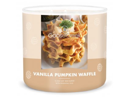 vanilla pumpkin waffle 3 docht kerze 411g 1