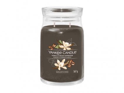 Yankee Candle Signature svíčka velká Vanilla Bean Espresso, 567g