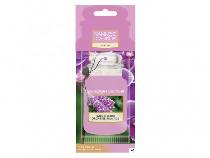 Yankee Candle Wild Orchid Vůně do auta Papírová auto visačka 1 ks