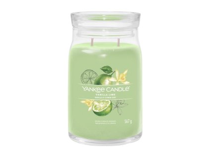 Yankee Candle Signature svíčka velká Vanilla Lime, 567g