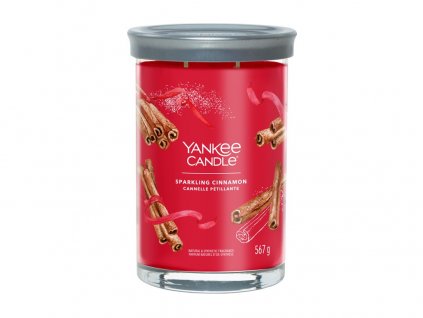 Yankee Candle svíčka Tumbler velký Sparkling Cinnamon, 567g