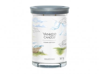 Yankee Candle svíčka Tumbler velký Clean Cotton, 567g