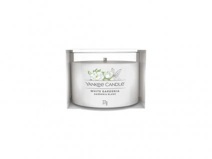 Yankee Candle Votivní svíčka ve skle White Gardenia, 37g