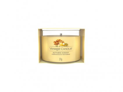 Yankee Candle Votivní svíčka ve skle Autumn Sunset, 37g