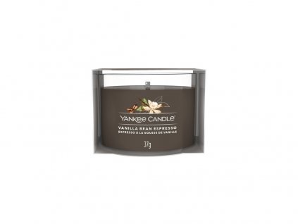 Yankee Candle Votivní svíčka ve skle Vanilla Bean Espresso, 37g