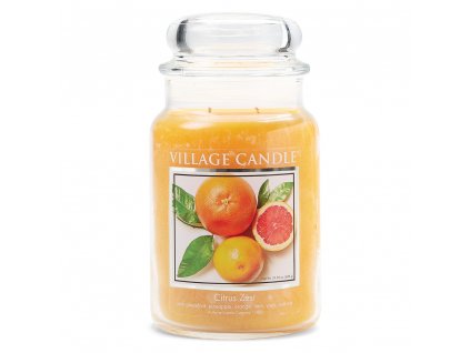 Village Candle Vonná svíčka Svěží citrus - Citrus Zest, 602 g