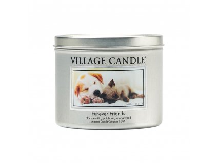 Village Candle Vonná svíčka v plechu Fur-ever Friends - Nejlepší kamarádi, 262 g